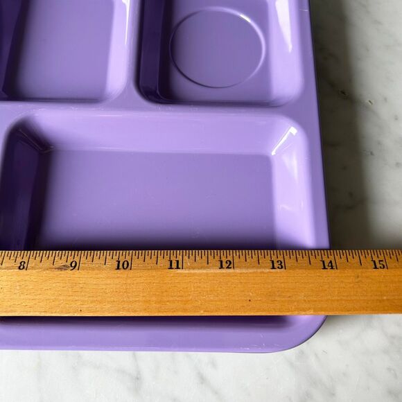 School Cafeteria Lunch Trays 6 Compartments Purple-Navy Blue Melamine 14" x 10" - Picture 8 of 9
